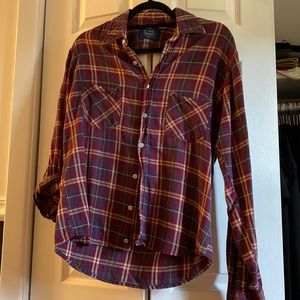 Vintage Sears Flannel with cut out back